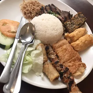 D1. Special 7 Combo Rice Platter