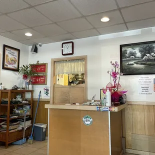 Inside restaurant