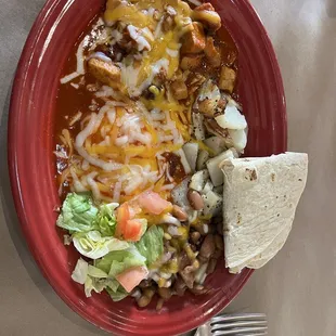 Carne adovada breakfast
