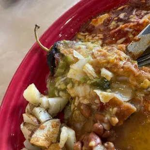 Good morning relleno (half-eaten! YUM!)