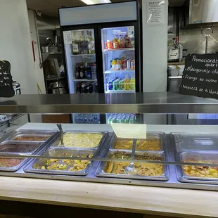 a variety of food items