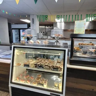 a view of the counter area