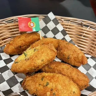 Fries fish cake like. Don't know the name but was good.