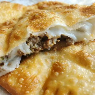 Beef and cheese pastel