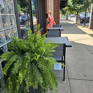 A few spots out front
