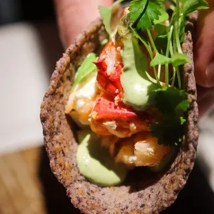 Blue Corn Lobster Tacos