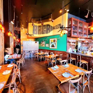 the interior of a restaurant