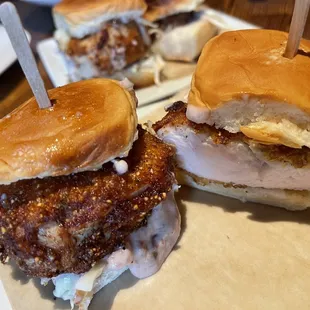 Fried Chicken Sliders