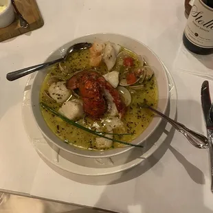 Lobster bouillabaisse