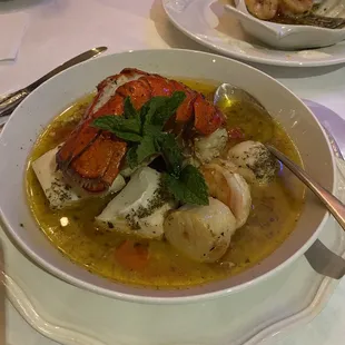 Lobster bouillabaisse