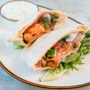 Salmon Pita