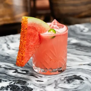 Famous &quot;Bacarita&quot; - Deluxe Watermelon Margarita Cocktail