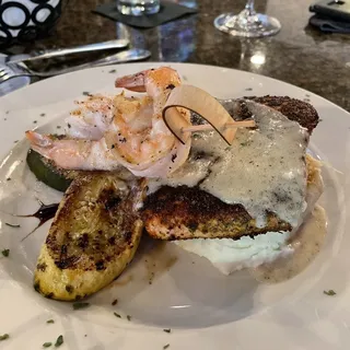 Atlantic Salmon with Gulf Shrimp