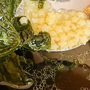 Spinach and pasta soup with a wonderful Parmesan crust flavor infused broth.