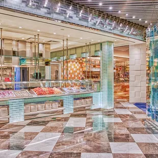 The Bacchanal Buffet in Las Vegas Caesars Palace is a feast for the eyes as much as for your stomach...