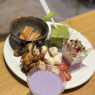 Ube horchata and desserts