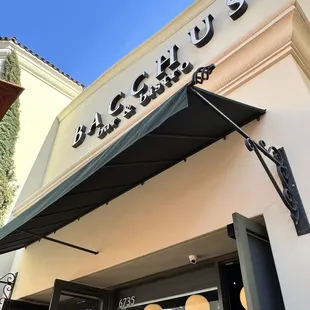 Outdoor patio is small but beautiful and dog friendly!  Lovely ambiance with a fountain to soothe your stress away....