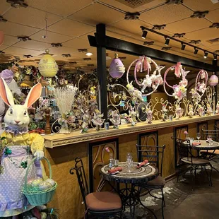 a bunny and other decorations