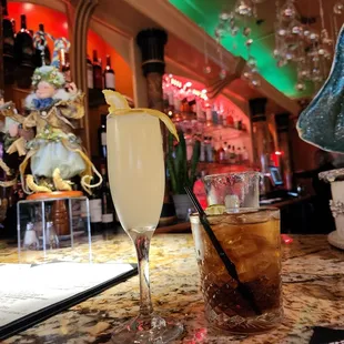 French 75 and Jameson w/Coke