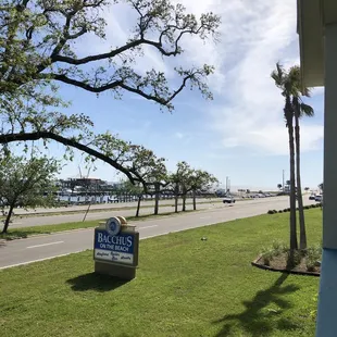 View from the outside dining