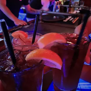 a close up of a drink