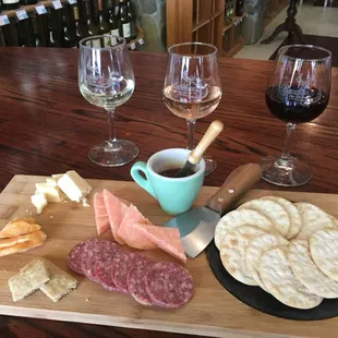 Cheese plates and wine flights!