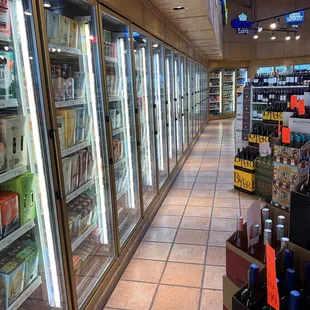 a row of refrigerators