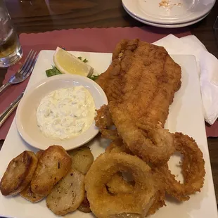 Fried haddock