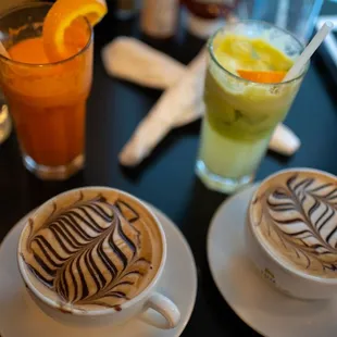 Fresh juices &amp; 2 Cafe Mocha