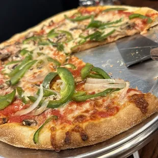 12&quot; Combo w/ onions, green peppers, and mushrooms