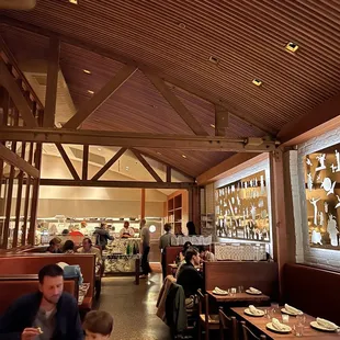 people eating in a restaurant