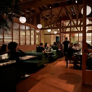 interior, sushi and sashimi