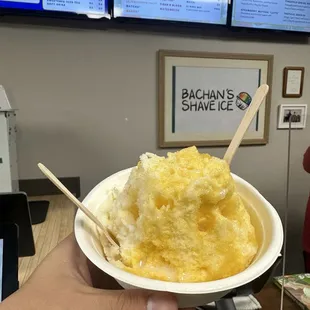 Lilikoi &amp; Mango with condensed milk