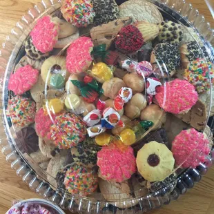 Brownies and cookies platter