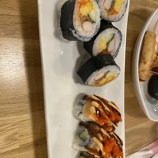 sushi and sashimi, food