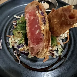 Mahi-mahi tuna egg roll