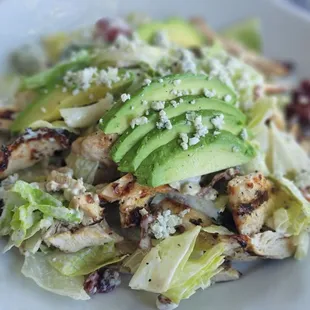 Cobb salad with added chicken. $25 + $6 (for the chicken)