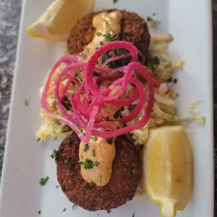 Baci crab cakes