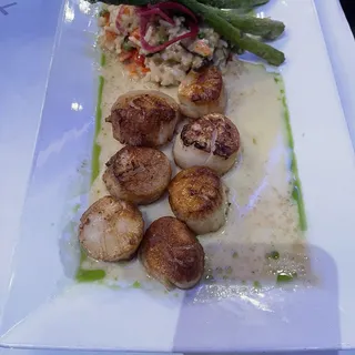 Sicilian Scallops and Risotto