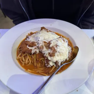Chicken Parmesan Pasta Dinner