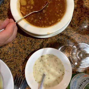 Soup and Italian dressing.