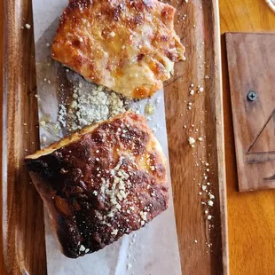 Maybe I'm not seeing it (or tasting it).  There was no basil in this "pizza".