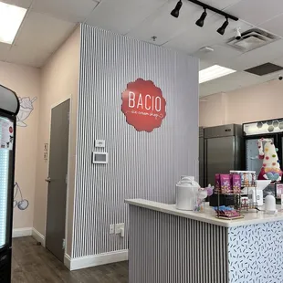 the front counter