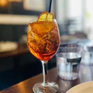 a close up of a drink