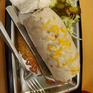 Wet burrito (minus the sauce)