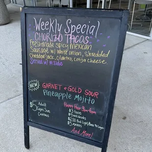 5.3.2023 menu and specials