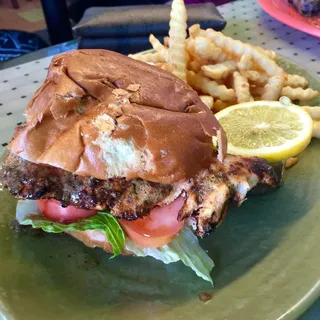 Jerk Salmon Sandwich