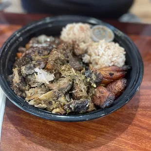 Jerk Pork and Beef Oxtails Combo