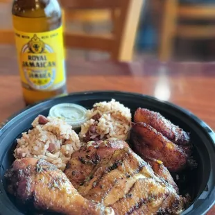 Jerk chicken plate
