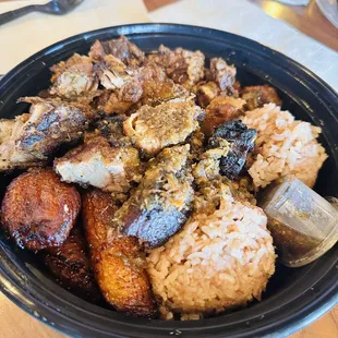 Jerk Chicken &amp; Beef Oxtails Combo